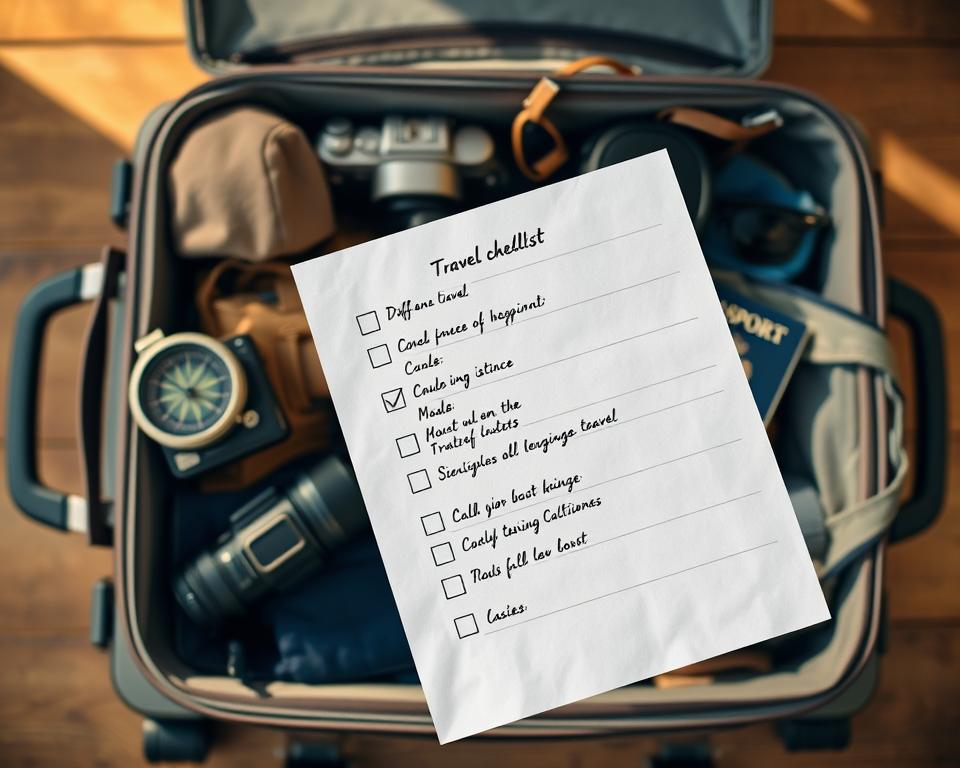 special scenarios travel checklist