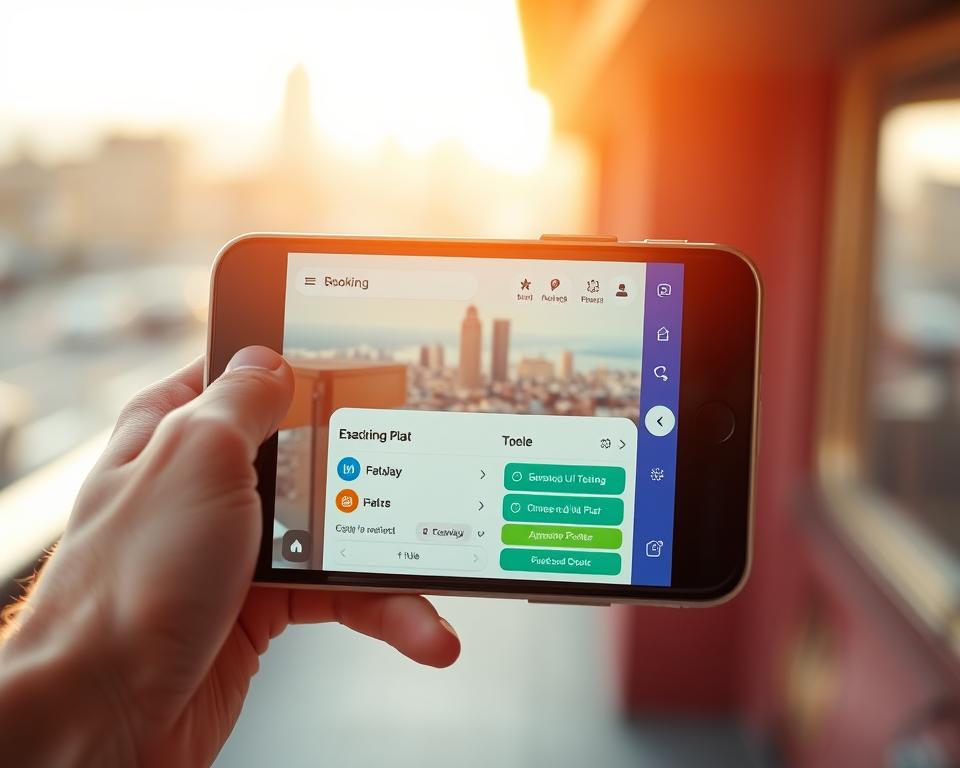 mobile booking experience